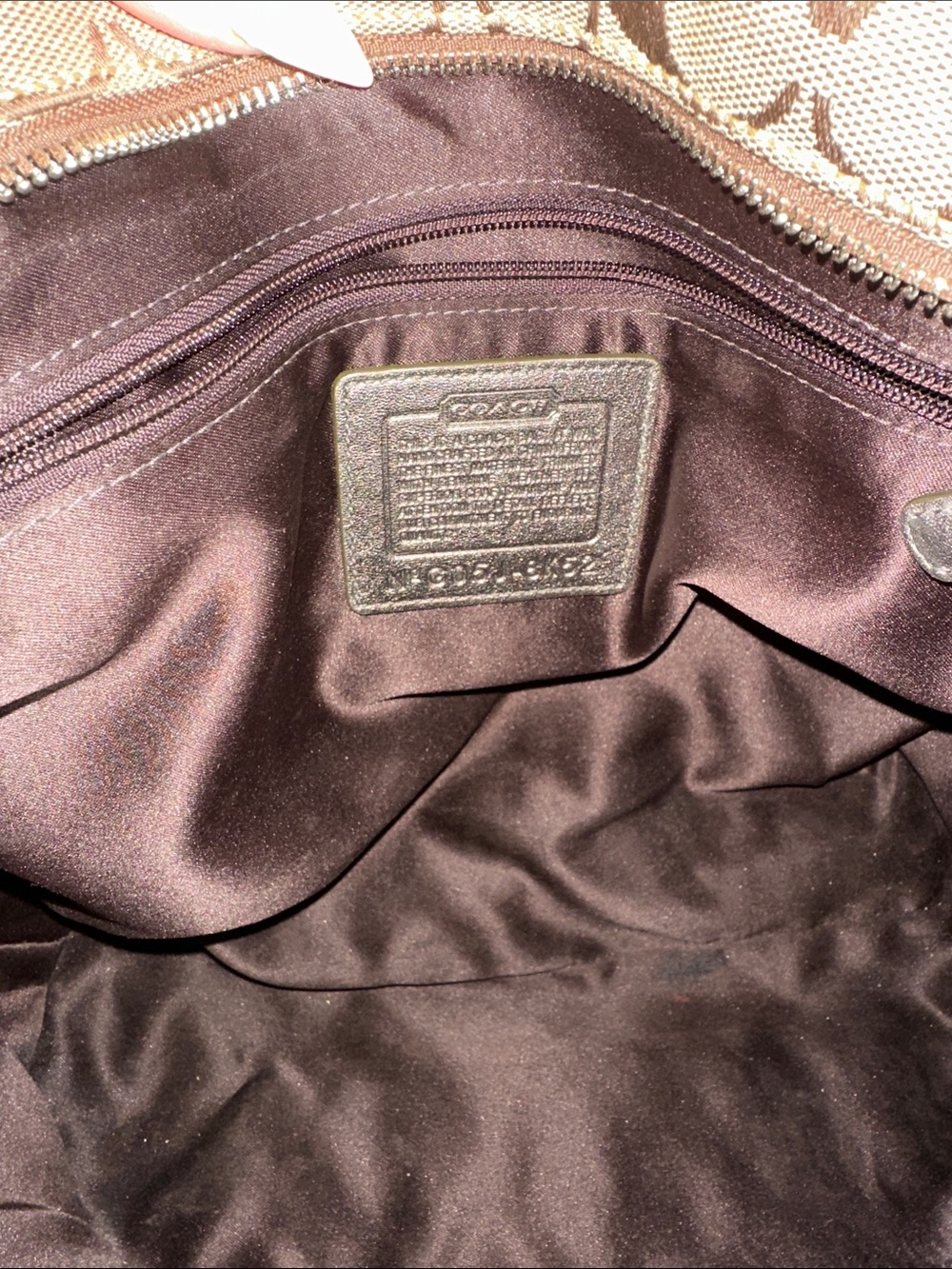 Coach Beaded Signature Gallery Tote Bag, - Picture 9 of 11